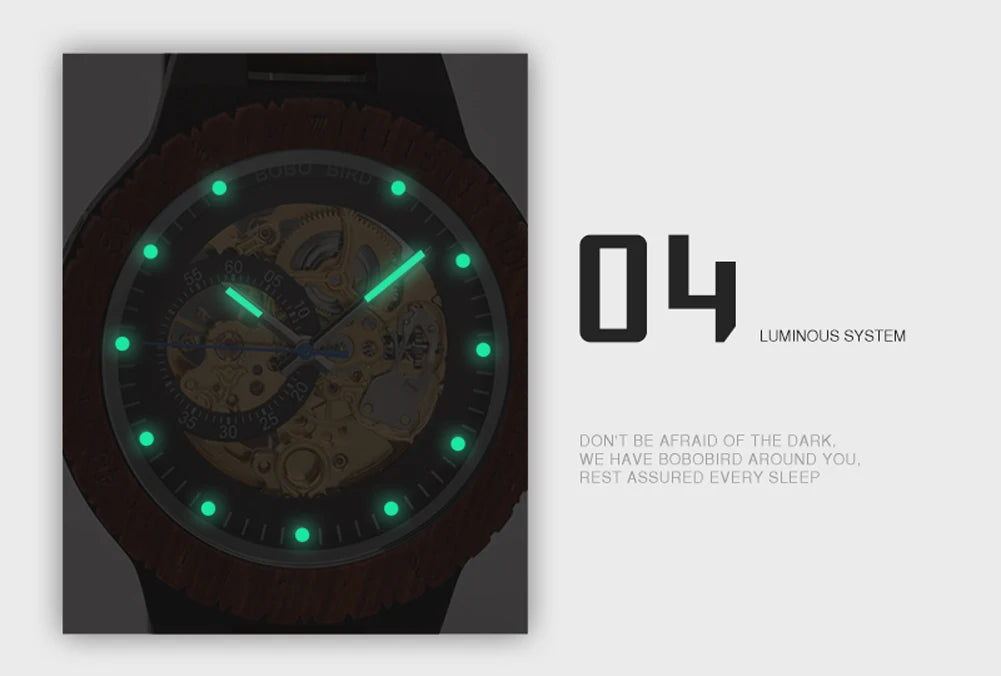 Plato Automatik Holz Herren Uhr