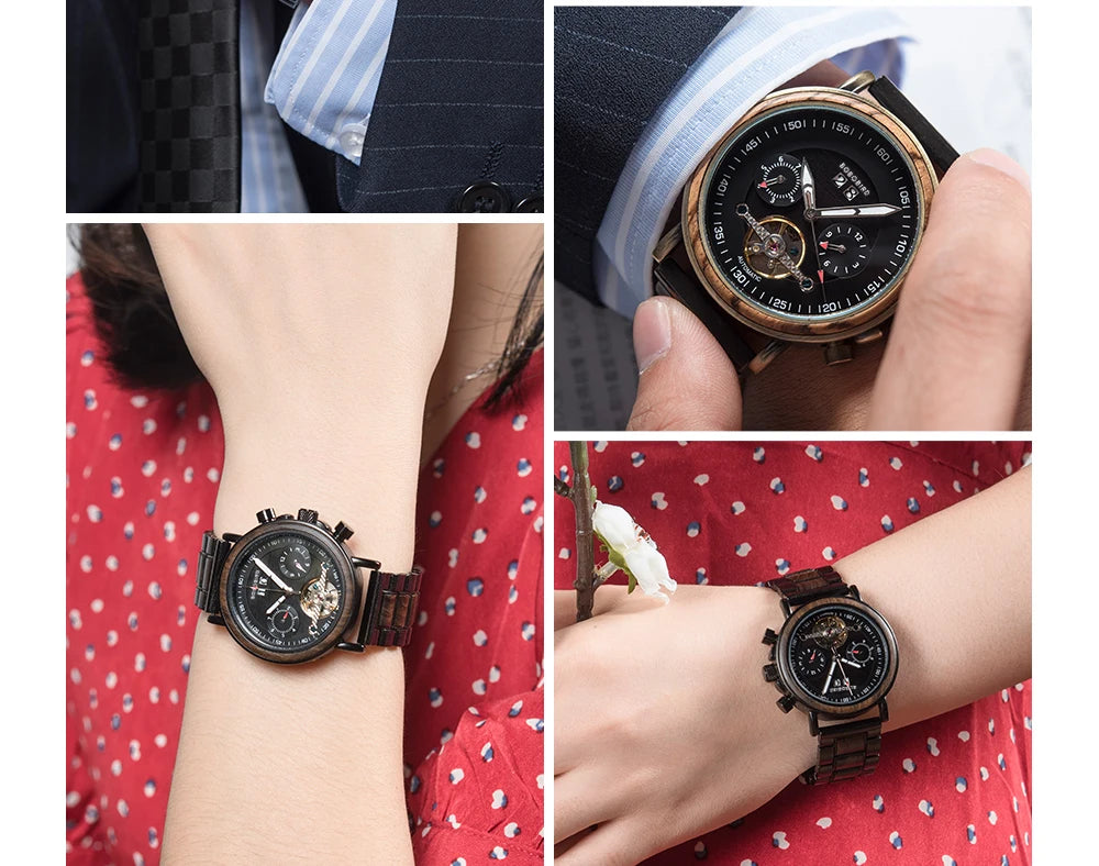 Augustus Edelstahl Automatik Herren Uhr