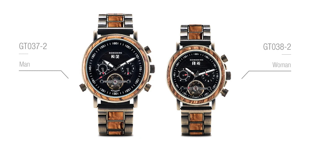 Augustus Edelstahl Automatik Herren Uhr