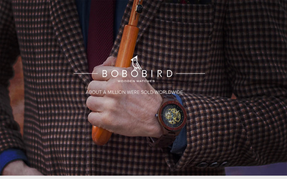 Plato Automatik Holz Herren Uhr