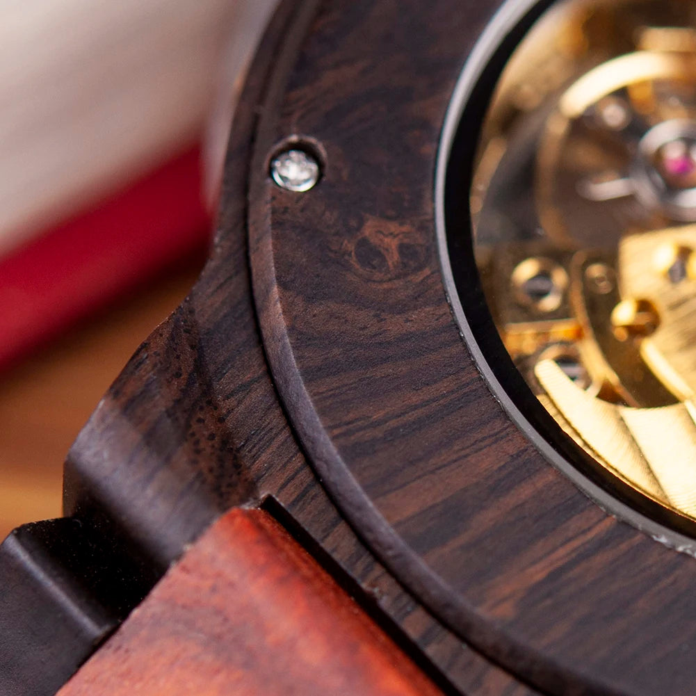 Plato Automatik Holz Herren Uhr