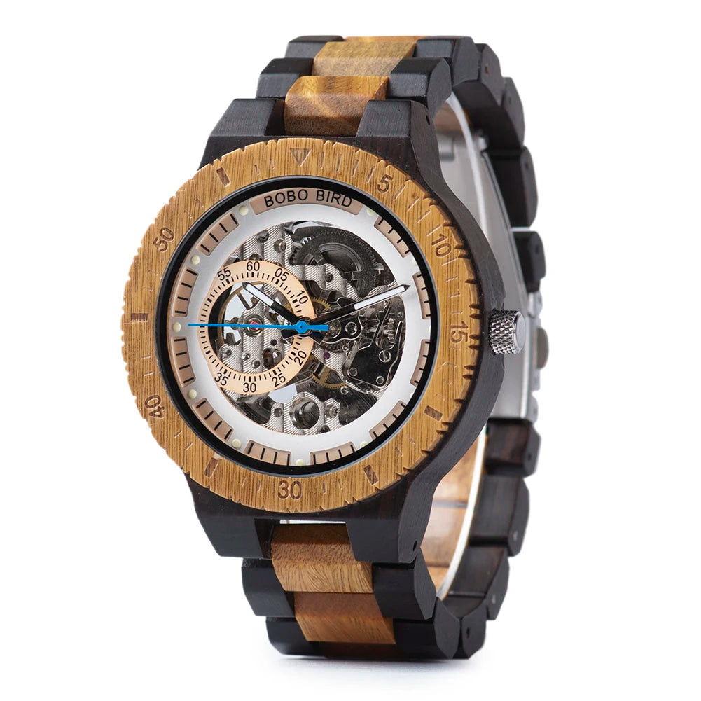 Plato Automatik Holz Herren Uhr