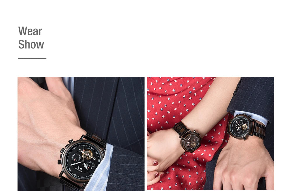 Augustus Edelstahl Automatik Herren Uhr