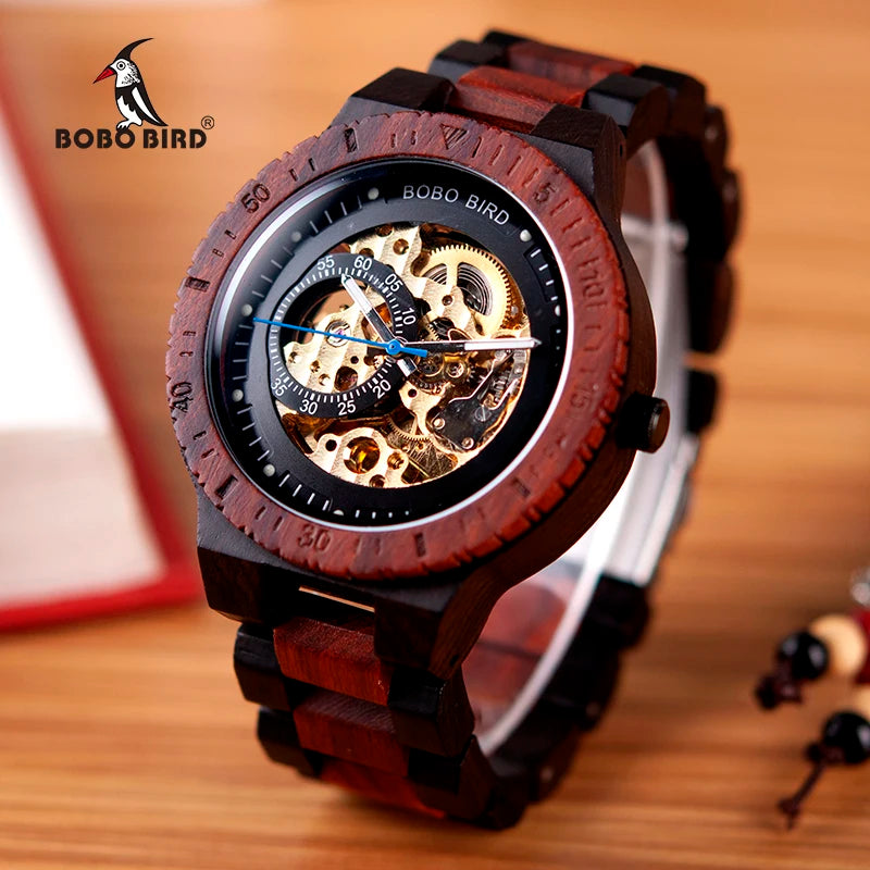 Plato Automatik Holz Herren Uhr