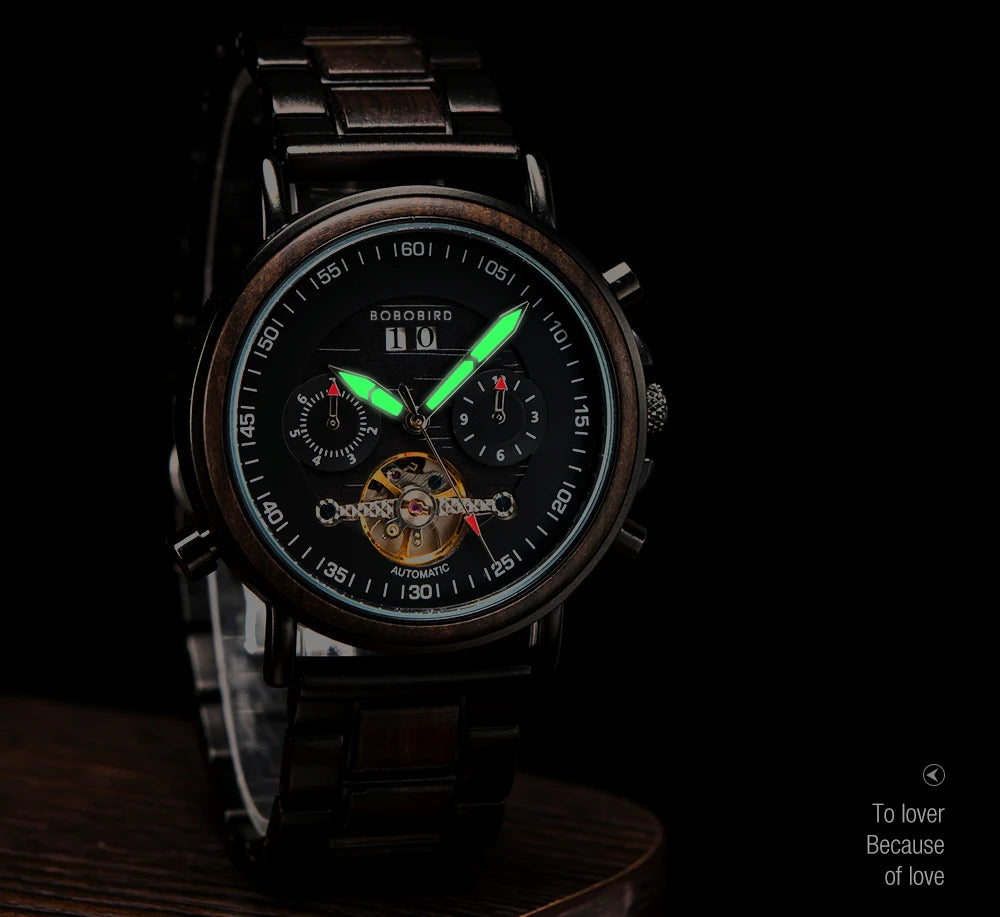 Augustus Edelstahl Automatik Herren Uhr