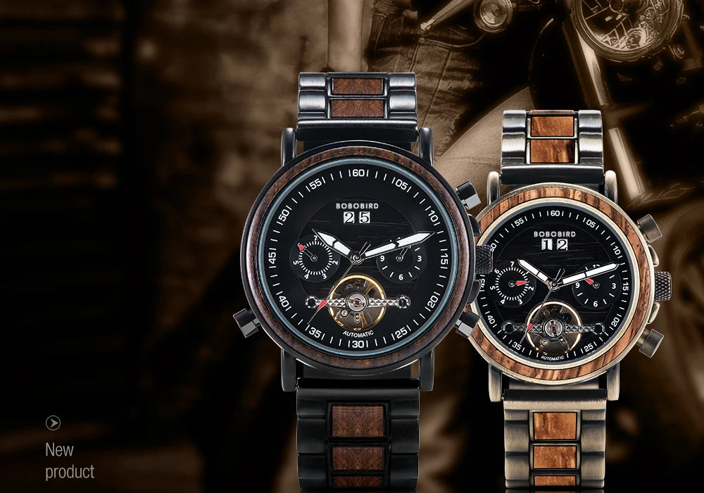 Augustus Edelstahl Automatik Herren Uhr