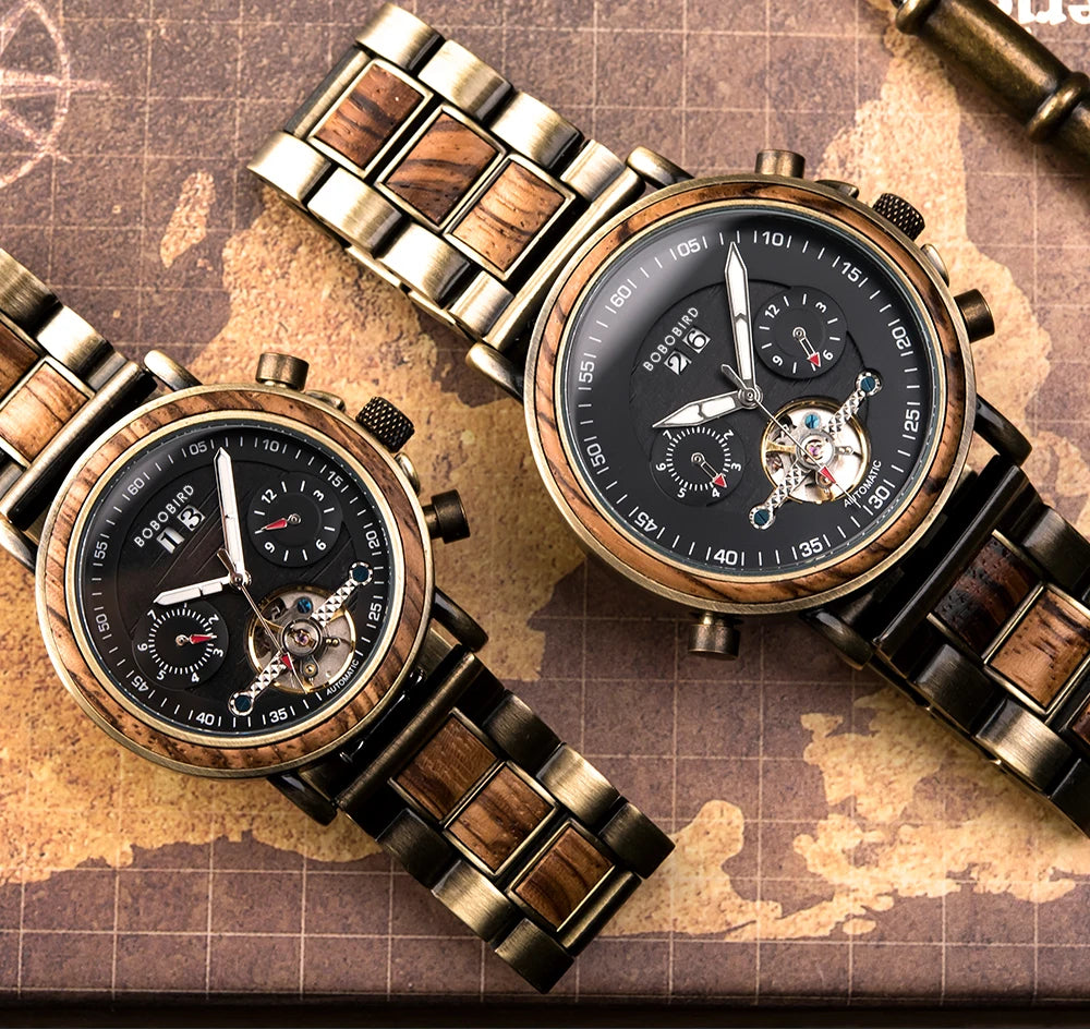 Augustus Edelstahl Automatik Herren Uhr