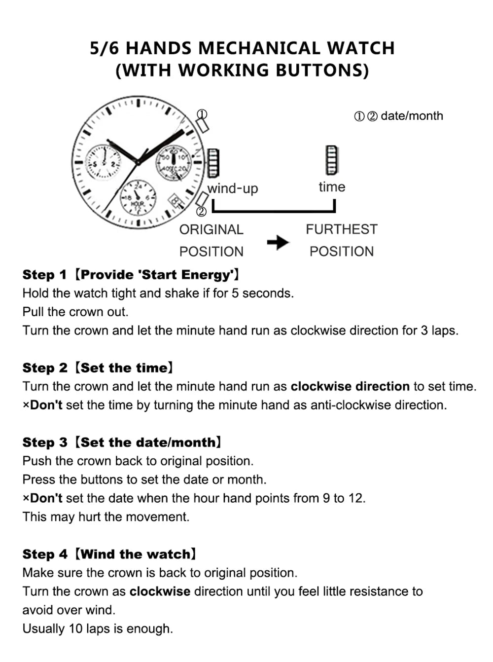 Erebus Automatik Stilvolle Herren Uhr