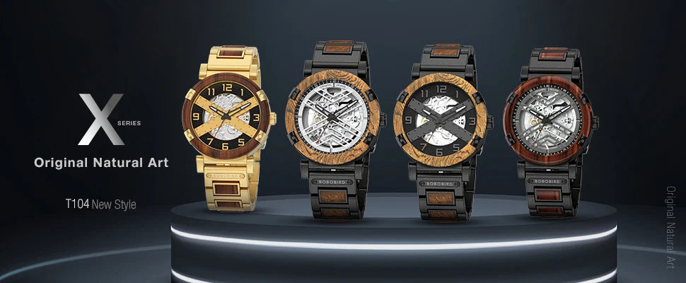 Augustus Edelstahl Automatik Herren Uhr