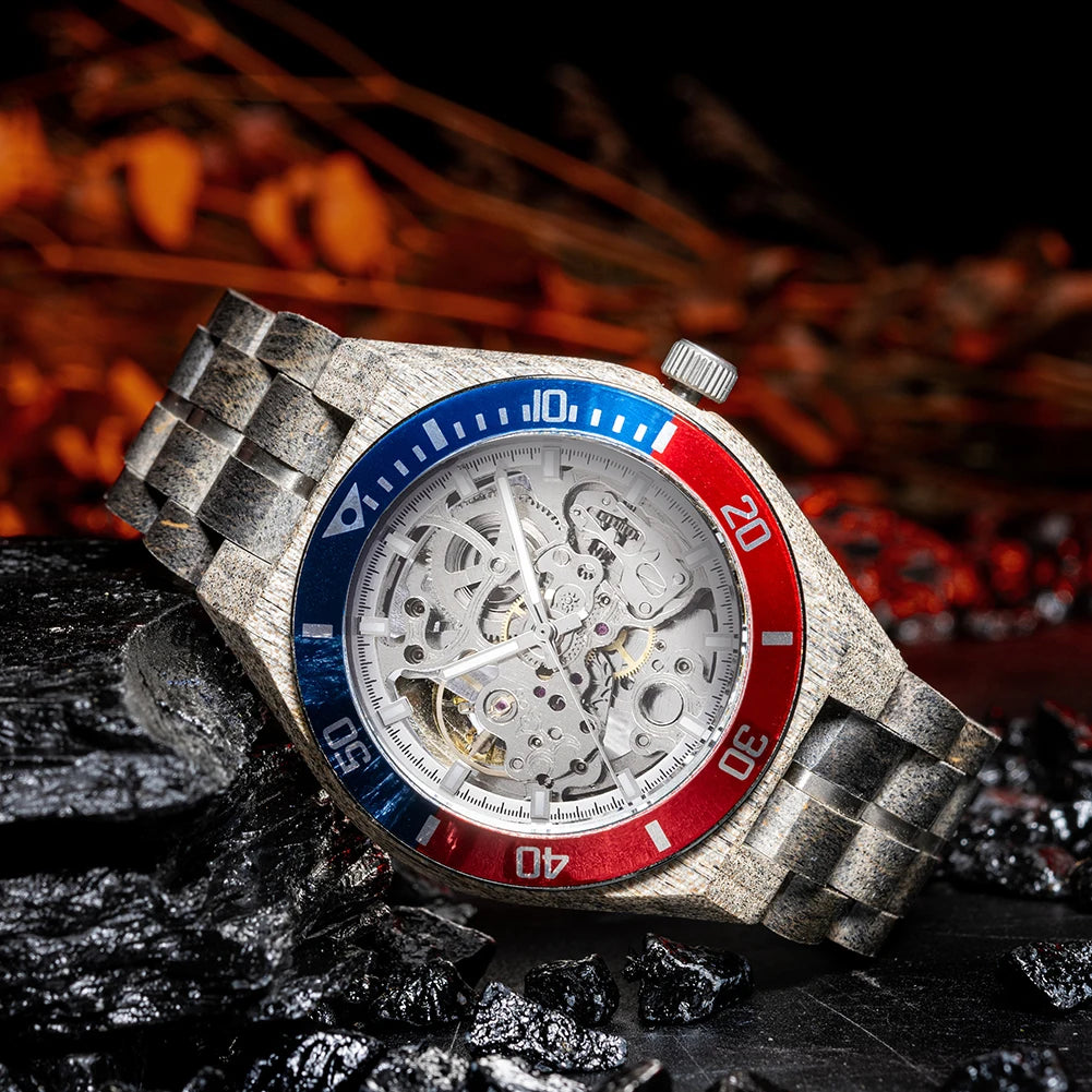 Plato Automatik Holz Herren Uhr