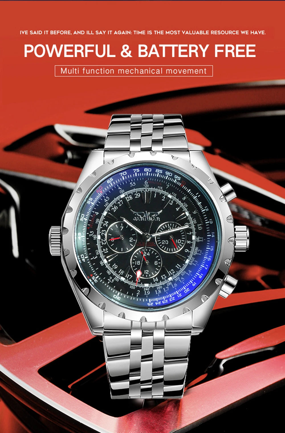 Erebus Automatik Stilvolle Herren Uhr