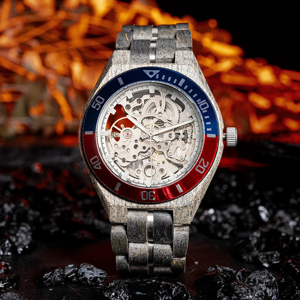 Plato Automatik Holz Herren Uhr