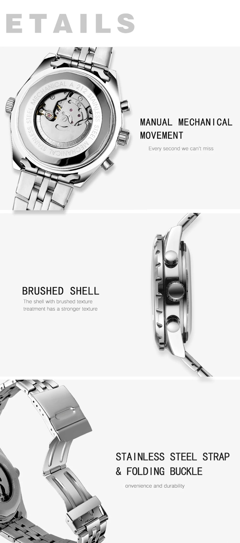 Erebus Automatik Stilvolle Herren Uhr