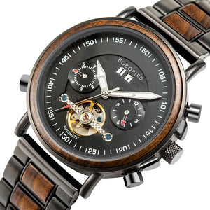 Lycurgus Wooden Watch – Automatic, Waterproof & Business-Class Design