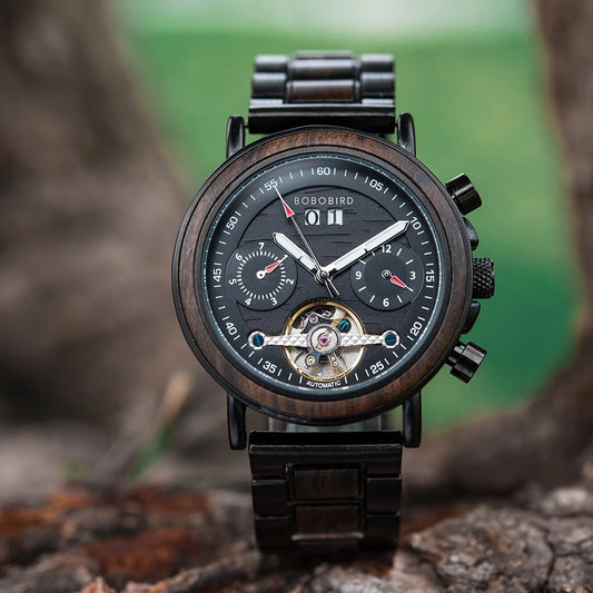 Lycurgus Wooden Watch – Automatic, Waterproof & Business-Class Design