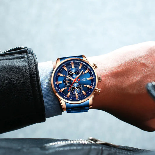 Augustus Chrono Watch – Luxury Business, Waterproof & Quartz Precision