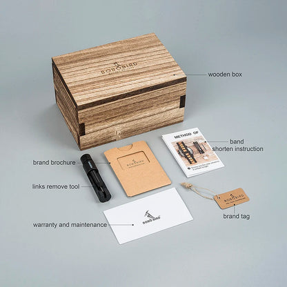 Hercules Wooden Watch – Personalized Engraving, Automatic & Anniversary Gift