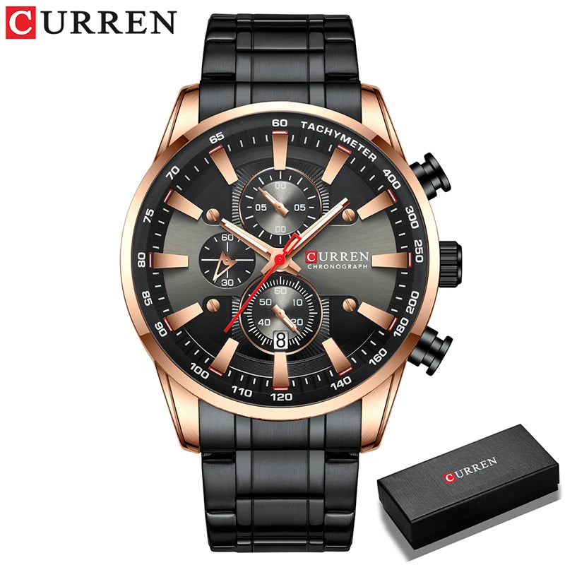 Augustus Chrono Watch – Luxury Business, Waterproof & Quartz Precision