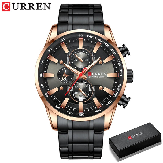 Augustus Chrono Watch – Luxury Business, Waterproof & Quartz Precision