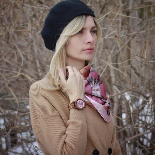 Nefertiti Wooden Watch – Luxury Chronograph, Auto Date & Quartz Elegance