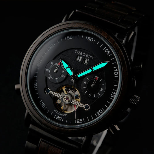 Lycurgus Wooden Watch – Automatic, Waterproof & Business-Class Design
