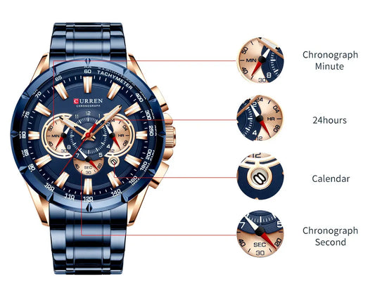 Maximus Chrono Watch – Bold Sport, Military Precision & Luxury Design