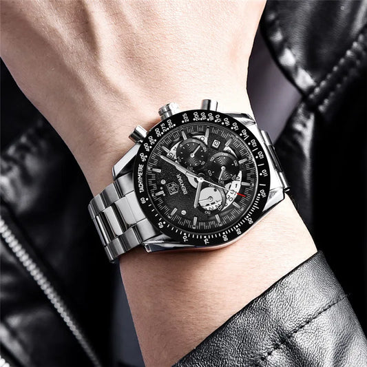 Leonidas Chrono Watch – Warrior’s Precision, Military-Grade Waterproof Steel