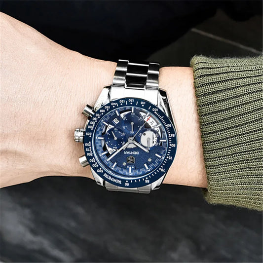 Leonidas Chrono Watch – Warrior’s Precision, Military-Grade Waterproof Steel