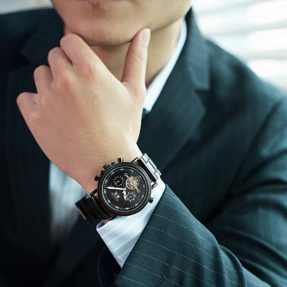 Lycurgus Wooden Watch – Automatic, Waterproof & Business-Class Design