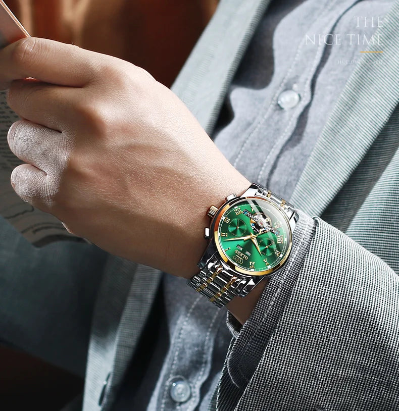 Ptolemy Skeleton Watch – Automatic Mechanical, Waterproof & Steel Elegance
