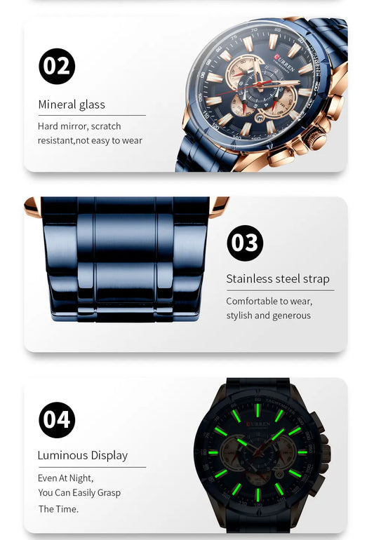 Maximus Chrono Watch – Bold Sport, Military Precision & Luxury Design