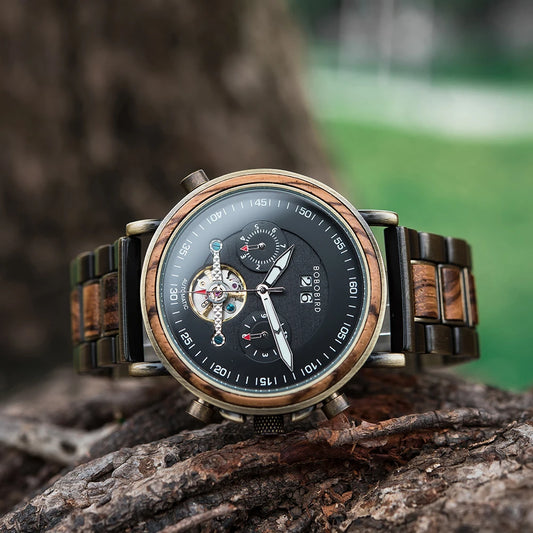 Lycurgus Wooden Watch – Automatic, Waterproof & Business-Class Design