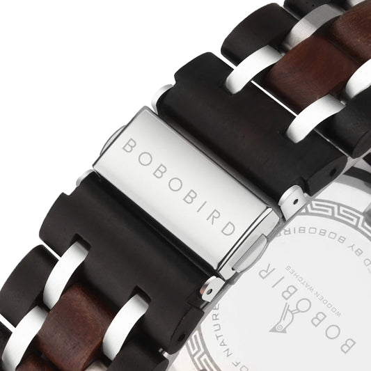 Odysseus Wooden Watch – Luxury Chronograph, Auto Date & Fashion Gift