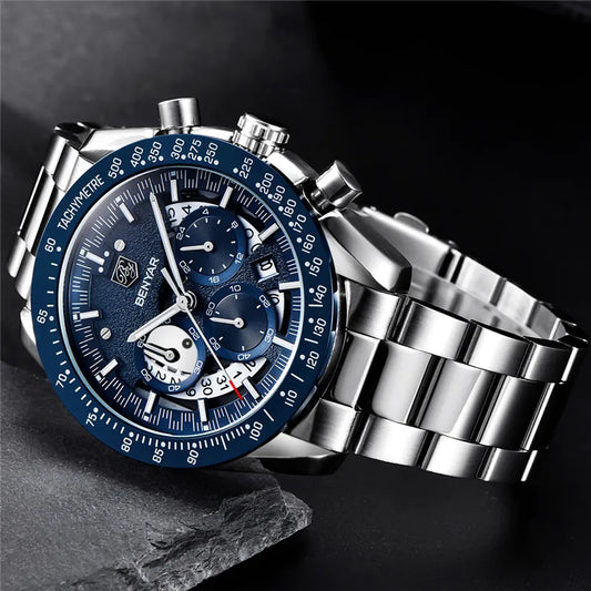 Leonidas Chrono Watch – Warrior’s Precision, Military-Grade Waterproof Steel