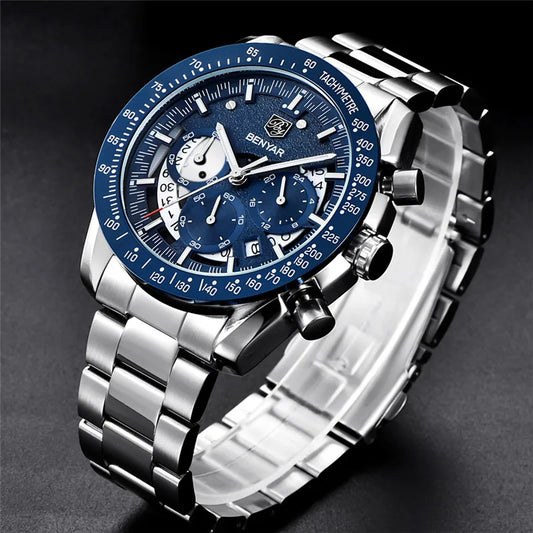 Leonidas Chrono Watch – Warrior’s Precision, Military-Grade Waterproof Steel
