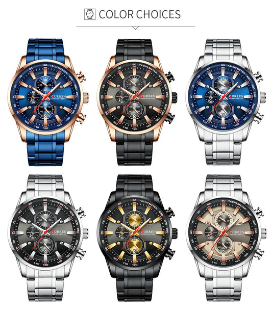 Augustus Chrono Watch – Luxury Business, Waterproof & Quartz Precision