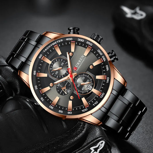 Augustus Chrono Watch – Luxury Business, Waterproof & Quartz Precision
