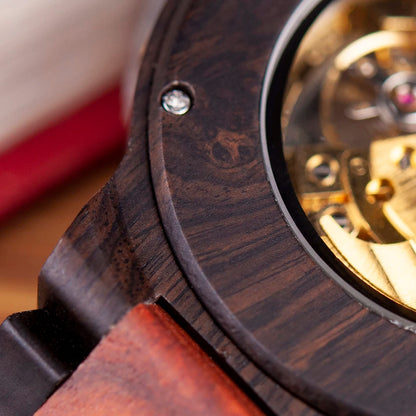 Solon Wooden Watch – Luxury Automatic Mechanical Timepiece