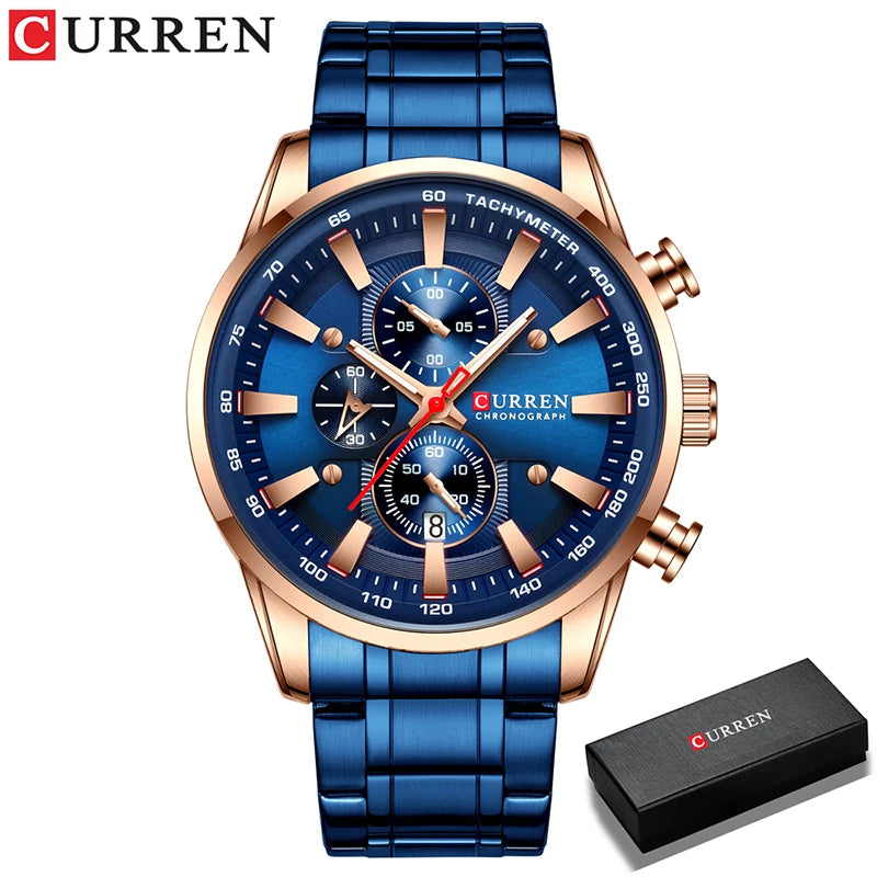 Augustus Chrono Watch – Luxury Business, Waterproof & Quartz Precision
