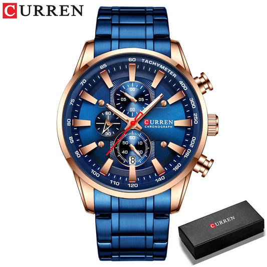 Augustus Chrono Watch – Luxury Business, Waterproof & Quartz Precision