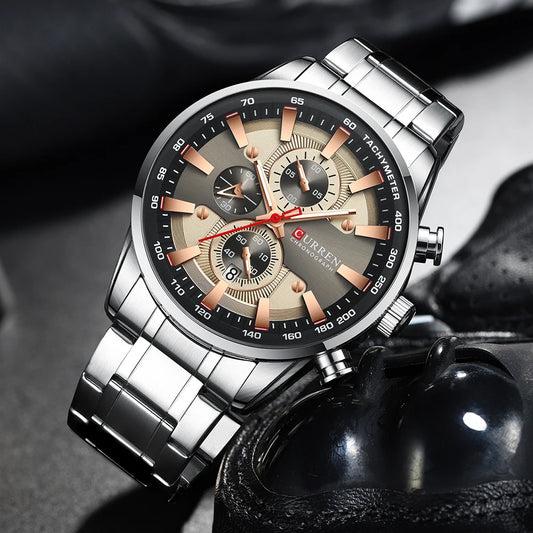 Augustus Chrono Watch – Luxury Business, Waterproof & Quartz Precision