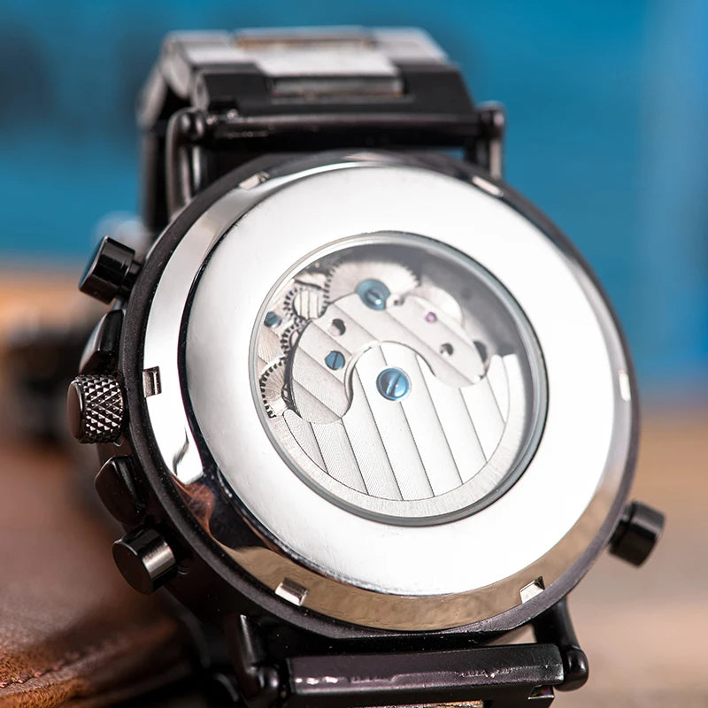 Lycurgus Wooden Watch – Automatic, Waterproof & Business-Class Design