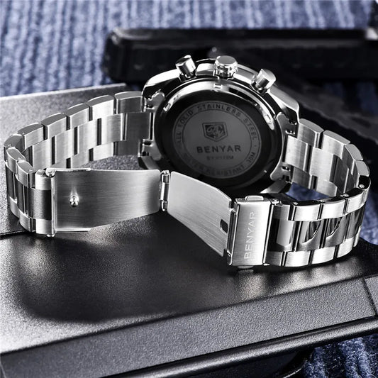 Leonidas Chrono Watch – Warrior’s Precision, Military-Grade Waterproof Steel