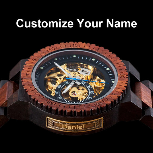 Nero Automatic Luxus Uhr aus Holz