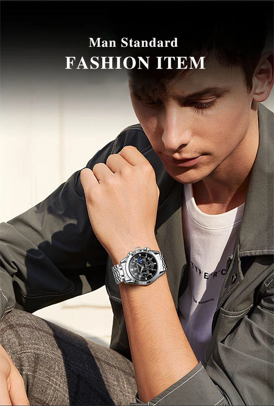 Gaius Edelstahl Herren Uhr