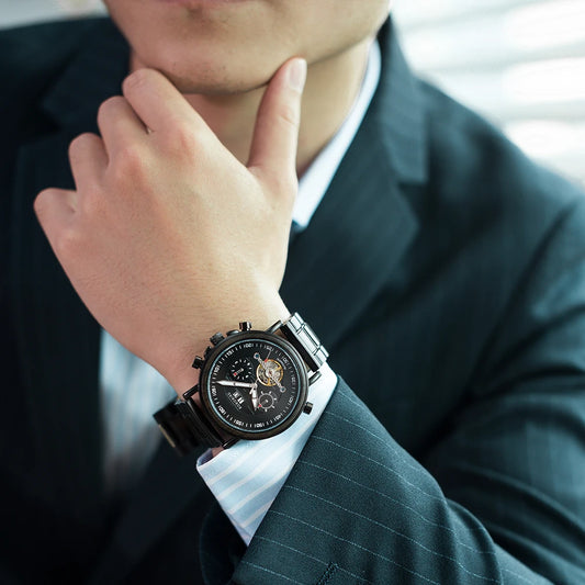Lycurgus Wooden Watch – Automatic, Waterproof & Business-Class Design