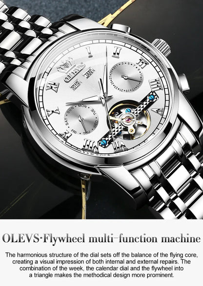 Ptolemy Skeleton Watch – Automatic Mechanical, Waterproof & Steel Elegance