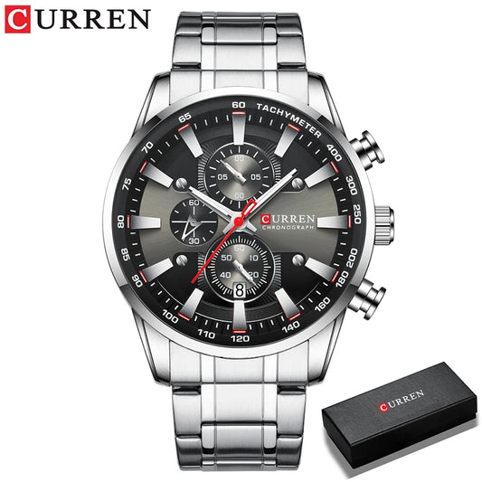 Augustus Chrono Watch – Luxury Business, Waterproof & Quartz Precision