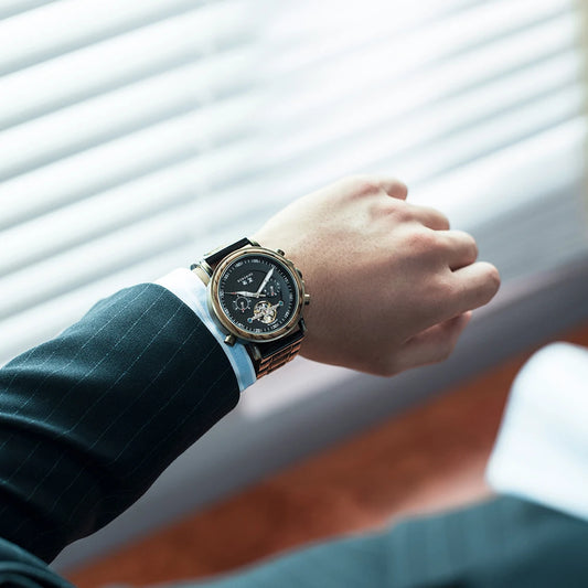 Lycurgus Wooden Watch – Automatic, Waterproof & Business-Class Design
