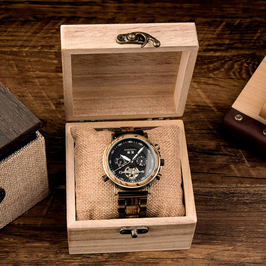 Lycurgus Wooden Watch – Automatic, Waterproof & Business-Class Design
